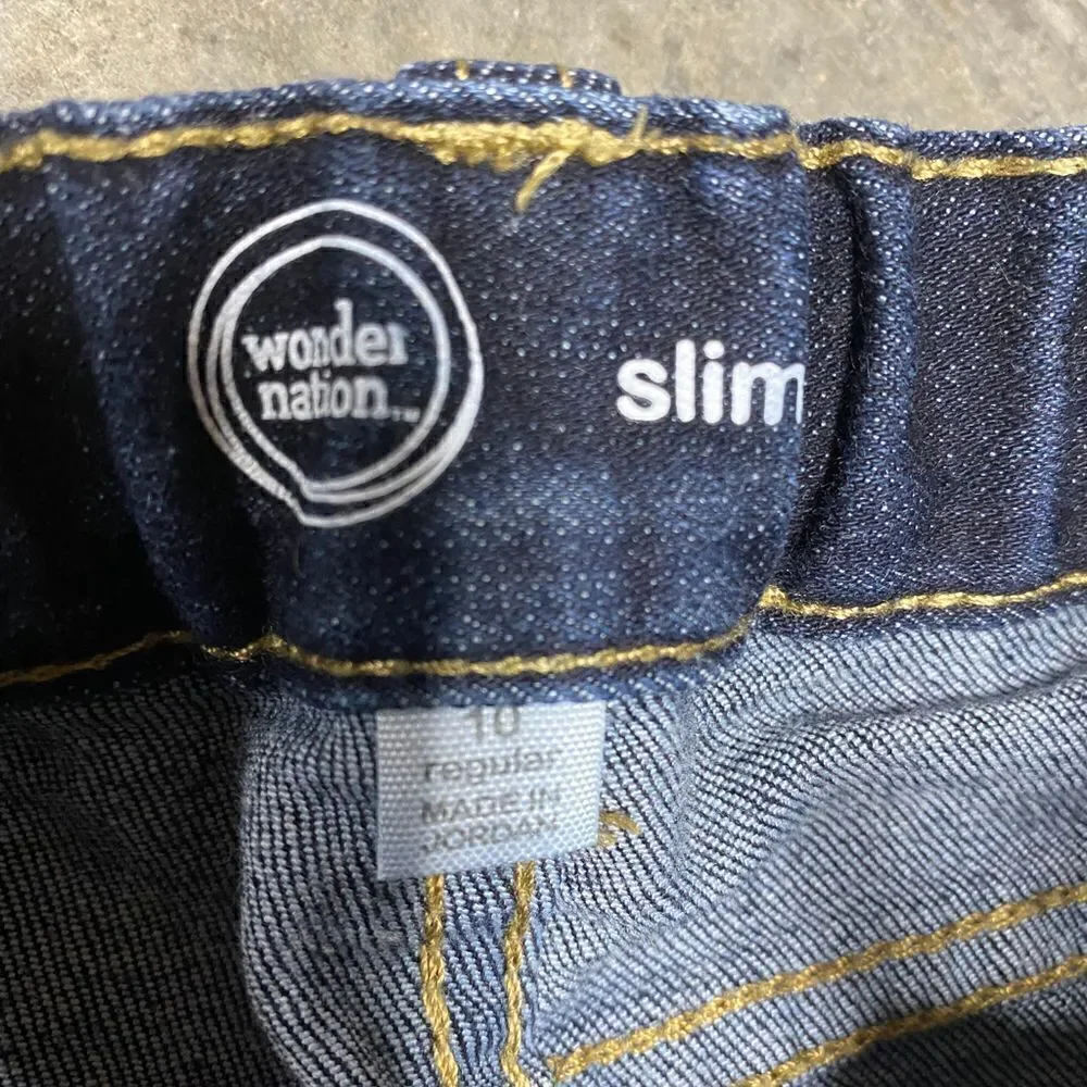 Old Navy Light Wash Skinny Jean & Wonder Nation Dark Wash Slim Jean